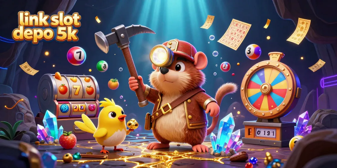 Engage with link slot depo 5k as a treasure hunter mole explores a vibrant casino world.