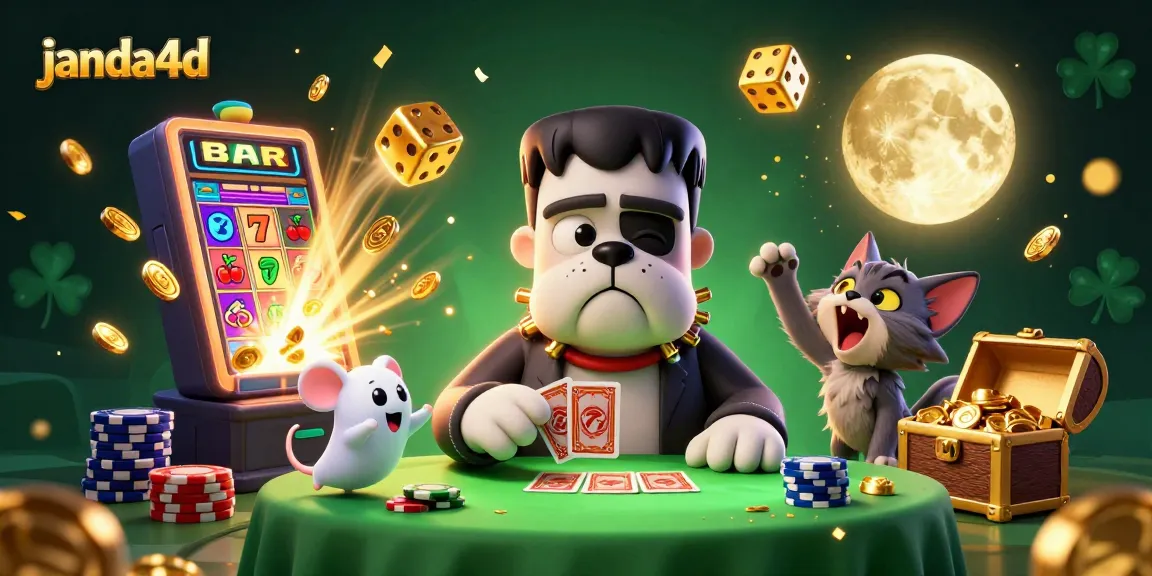 Permainan kasino janda4d dengan karakter unik, slot jackpot dan efek keceriaan yang menarik.