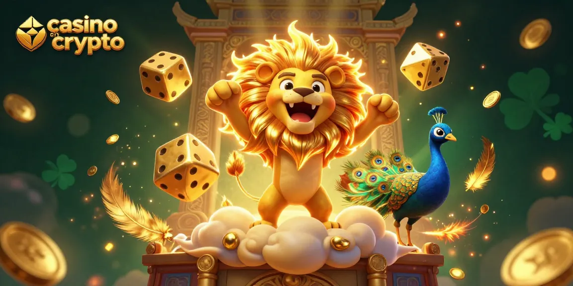 Jouer au casino en crypto avec des éléments vibrants et dynamiques dans une illustration 3D captivante.